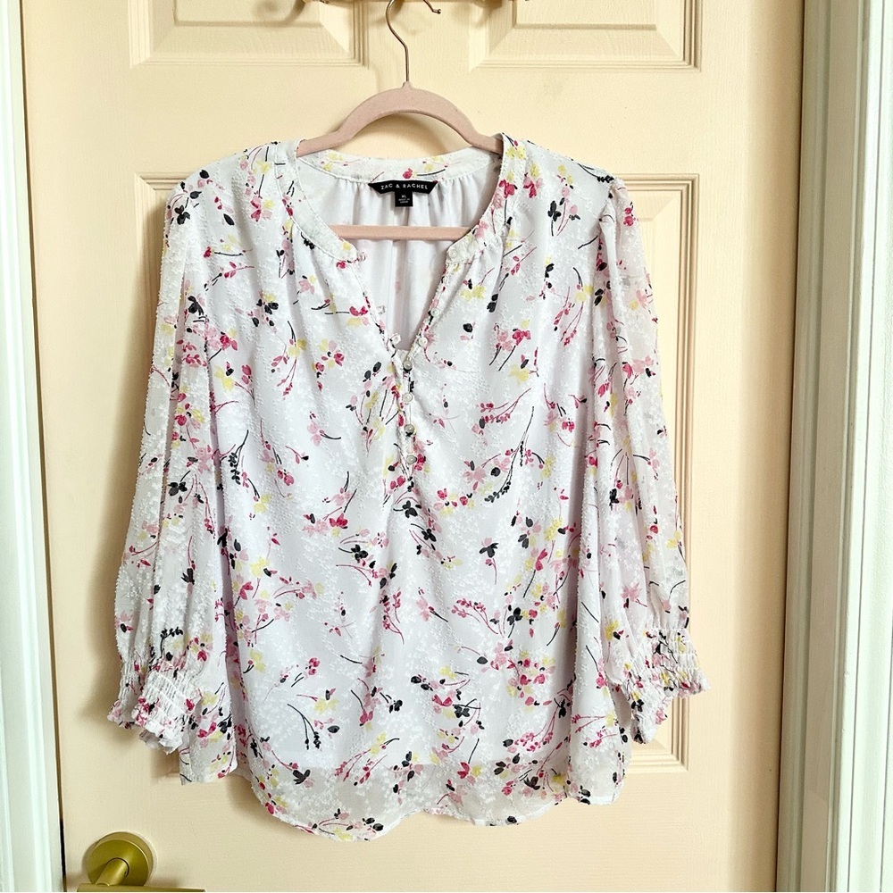 White floral Zac and Rachel top